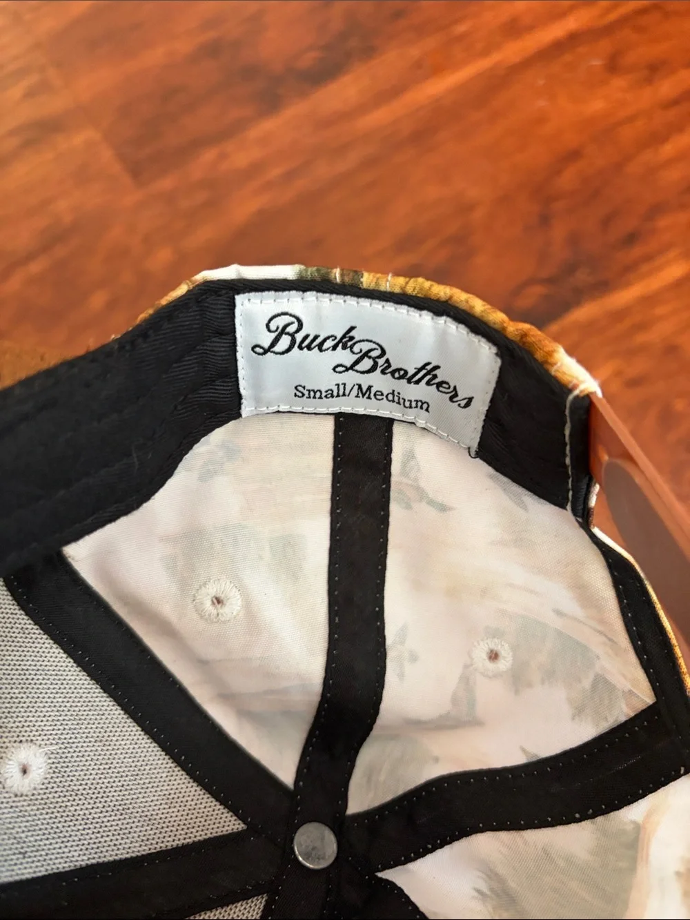 Brother Kids Duck-Scene Cap in Brown and Cream